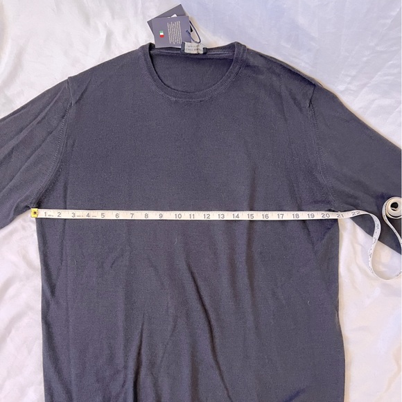 Filippo Riberti Navy Sweater - Men’s Italian Wool Sweater - Picture 8 of 12